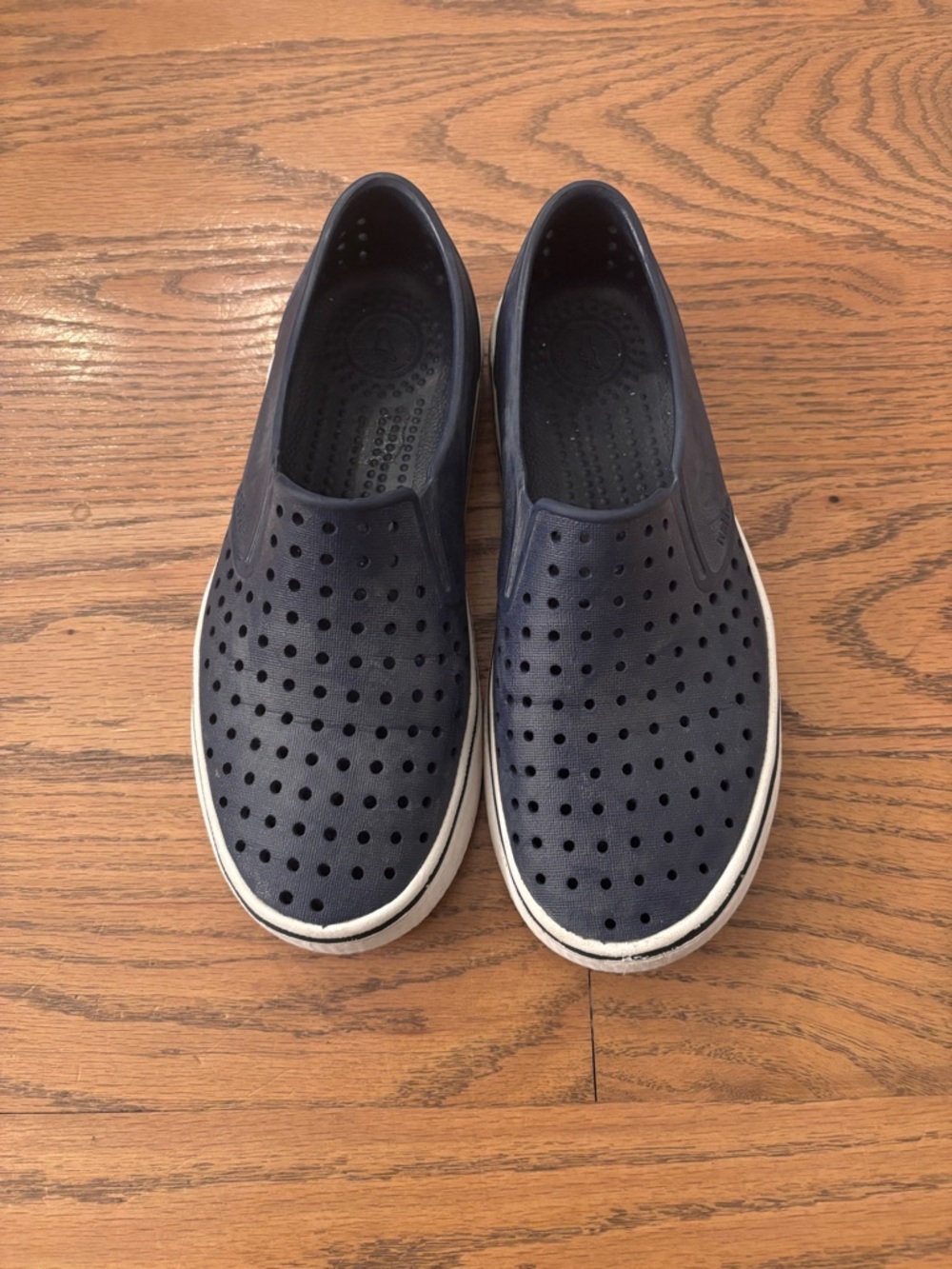 Native Miles Slip-On Loafers by Native in Navy and White